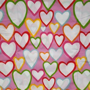 NWOT Ikea Vitaminer Hjarta Twin Duvet Cover Multicolored Hearts 100% Cotton